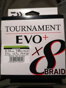 Lines Daiwa Tournaient evo 8 braid 0.10mm