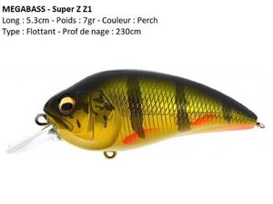 Lures Megabass SUPER Z Z1 (Perch)