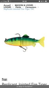 Lures Fox Rage JOINTED REPLICANT 15CM