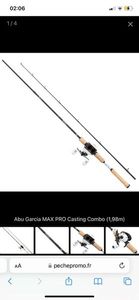 Rods Abu Garcia Abu garcia Max pro casting combo 