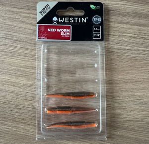 Lures Westin Westin Ned Worm Slim 5,5cm UV Craw