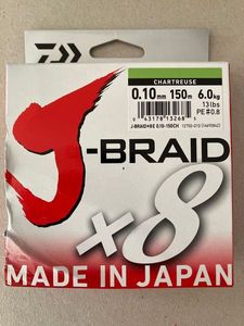 Lines Braid Tresse chartreuse 10/100