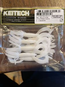 Lures Keitech Little spider 2 white