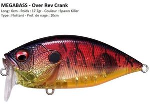 Lures Megabass OVER REV CRANK (Spawn Killer)