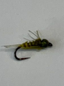 Flies Perso Nymphes H16 0.08g vautour olive Bille verte 