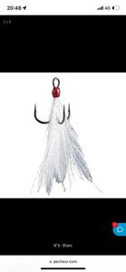 Hooks BKK Hameçon Triple Bkk Feathered Spear-21-Ss