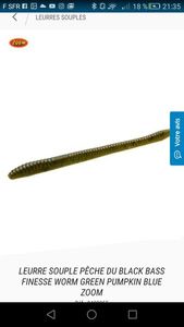 Lures zoom worm en wacky