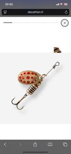 Lures Caperlan Weta #1 OR point rouge