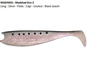 Lures Madness MADSHAD EVO 2 100 (Black Iwashi)