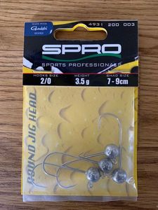Hooks Spro spro round jig head n2/3,5g/7-9cm Hooks Spro spro round jig head n2/3,5g/7-9cm