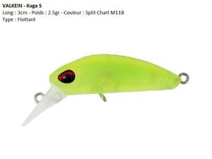Lures Valkein KUGA S (Split Chart M118)