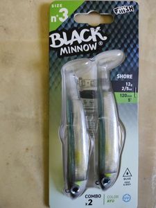 Lures Fiiish Combo black minnow 120 TP 12g shore Ayu