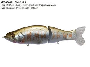 Lures Megabass I-SLIDE 135 B (Wagin Biwa Masu)