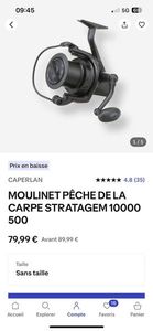 Reels Caperlan Moulinet 10000