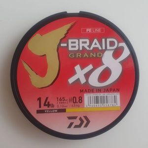 Lignes Daiwa Daiwa - J-Braid Grand x8 0.10mm 6.5kg yellow