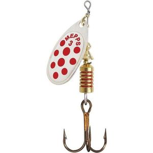 Lures Mepps Aglia Argent Points Rouges N°3
