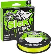 Lines Berkley TRESSE SICK BRAID X8 HI-VIZ
