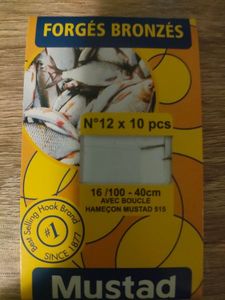 Hooks Mustad Hameçons n°12