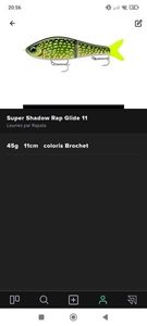 Lures Rapala Super Shadow Rap Glide 16 