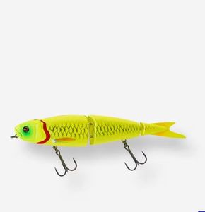 Lures Savage Gear Jerkbait pêche leurre 4Play Swim N Jerk Fluo Yellow