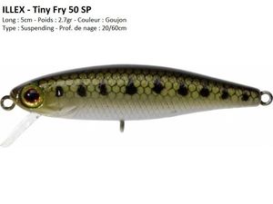 Lures Illex TINY FRY 50 SP (Goujon)