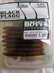 Lures Black Flagg Worm