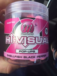 Baits & Additives Mainline Baits Pop Ups Shellfish Black Pepper