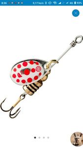 Lures Caperlan Weta #1 Argent & rouge