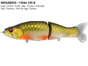 Lures Megabass I-SLIDE 135 B (Rotengle)