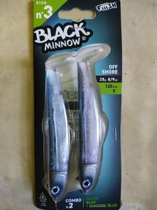 Lures Fiiish Combo black minnow 120 TP 25g off shore Electri blue