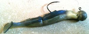 Lures null Shad, leurre souple, 21gr (transparent bleu-argent). Lures null Shad, leurre souple, 21gr (transparent bleu-argent).