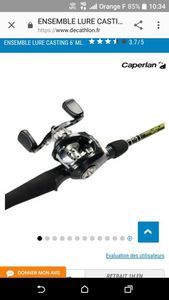 Rods Caperlan ensemble lure casting 6ml