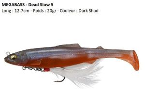 Lures Megabass DEAD SLOW 5 (Dark Shad)