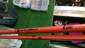 Rods Garbolino canne garbolino horizon toc appât naturel signé Laurent jauffret 