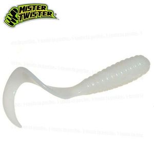 Lures Mister Twister Baits Virgule blanc 1