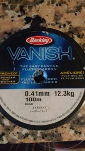 Lines Berkley Fluorocarbon 0.41mm 12.3 kg