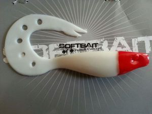 Lures Delalande Sandra blanc rouge 12 cm