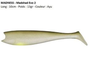 Lures Madness MADSHAD EVO 2 100 (Ayu)