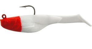 Lures Caperlan Leurre souple de pêche chelt 50 red head 