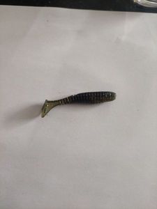 Lures null Shad noir et paillettes d'or