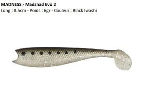 Lures Madness MADSHAD EVO 2 85 (Black Iwashi)