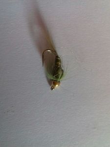 Flies bead Green Nymph (damsel)