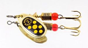 Lures Mepps Meps black fury, or point jaune nº2 