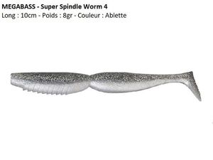 Lures Megabass SUPER SPINDLE WORM 4 (Ablette)