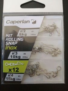 Tying Caperlan Rolling snap inox