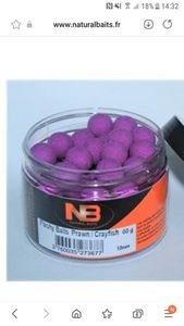 null null Pop up 20et 16mm naturalbait flashy balls prawn /crayfish 90g