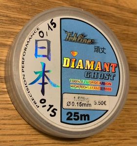 Leaders Tekline Tekline DIAMANT GHOST FLUORO 0,15mm Leaders Tekline Tekline DIAMANT GHOST FLUORO 0,15mm