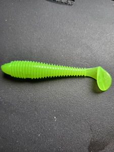 Lures Keitech SWING IMPACT FAT CLEAR CHARTREUSE GLOW 3.8