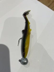 Lures null Shad jaune et marron