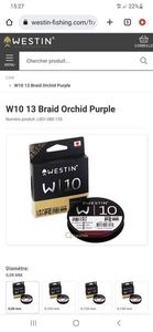 Lines Westin W10 13 braid orchid purple